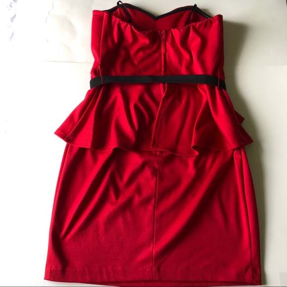 Red Cocktail Dress - Picture 4 of 4
